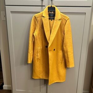 J. Crew Men's Bright Yellow Wool Pea Coat